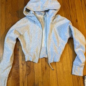 Women's Gray Hooded Jacket